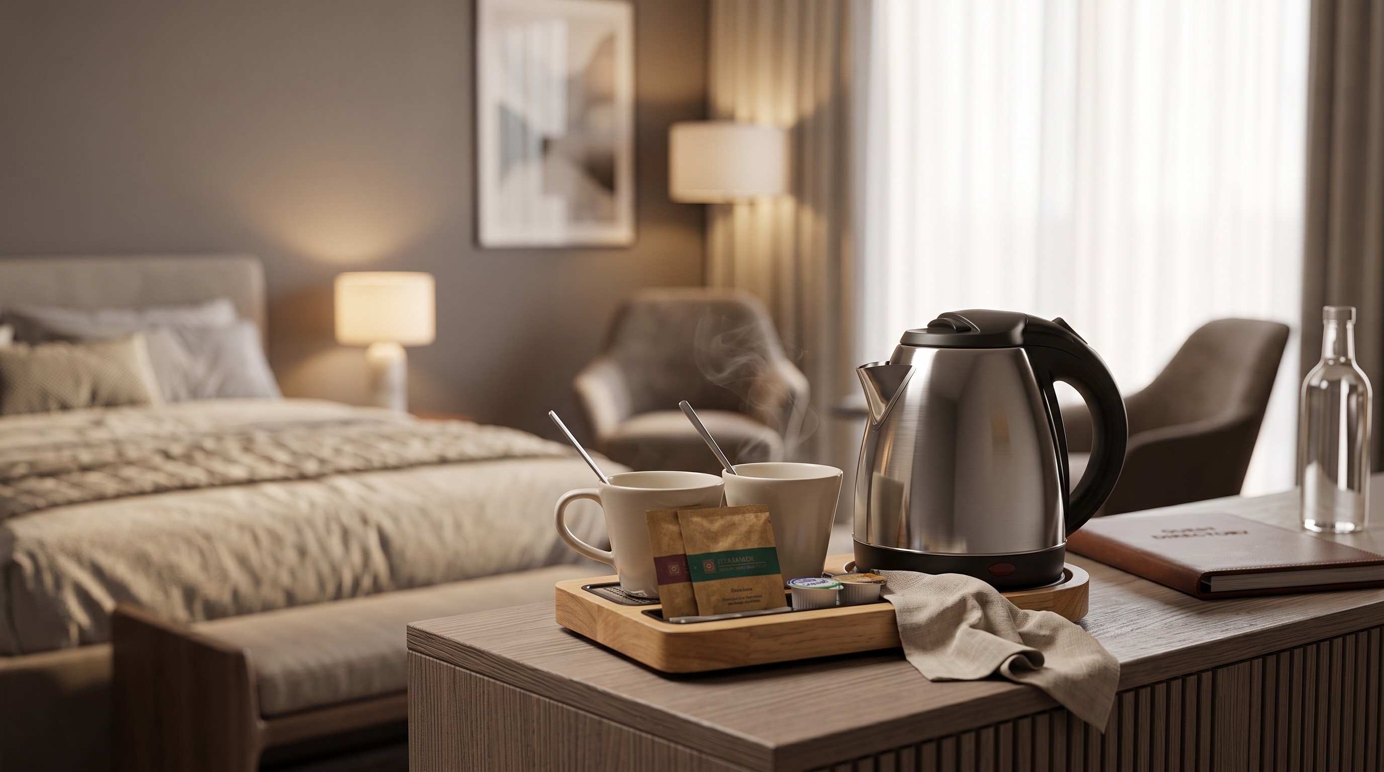 How to integrate a kettle into your hotel room decor