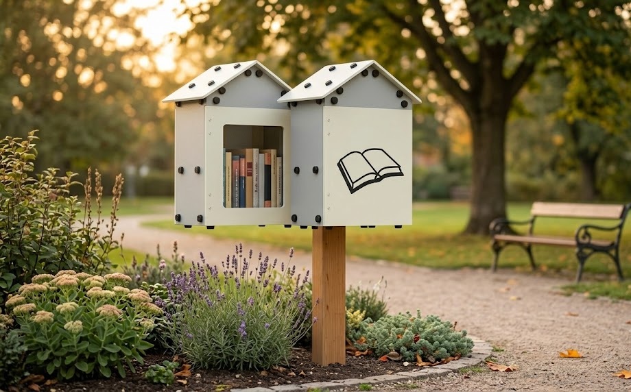 What is a bookcrossing house and how does it work?