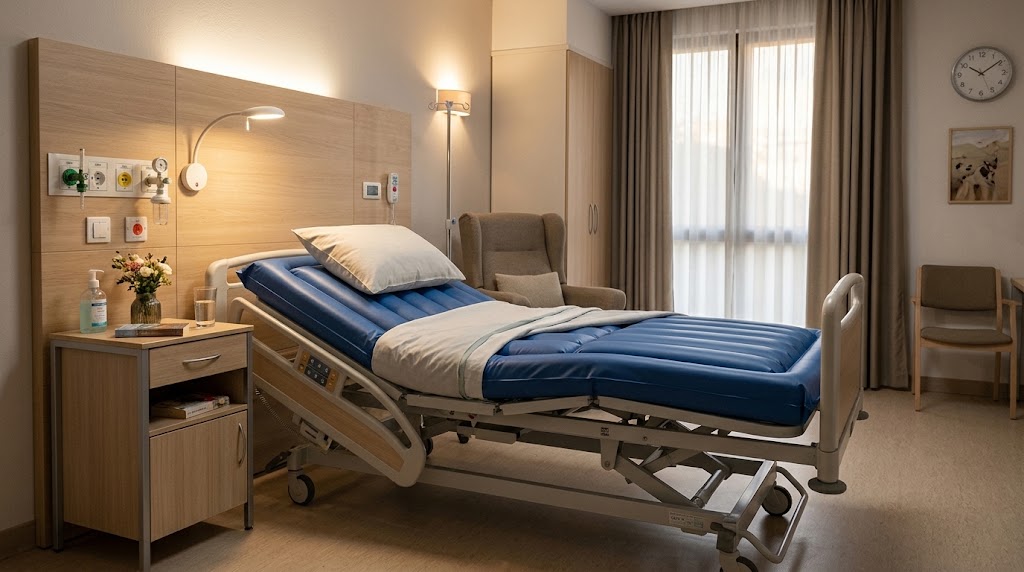Water-based anti-decubitus mattress: how it works