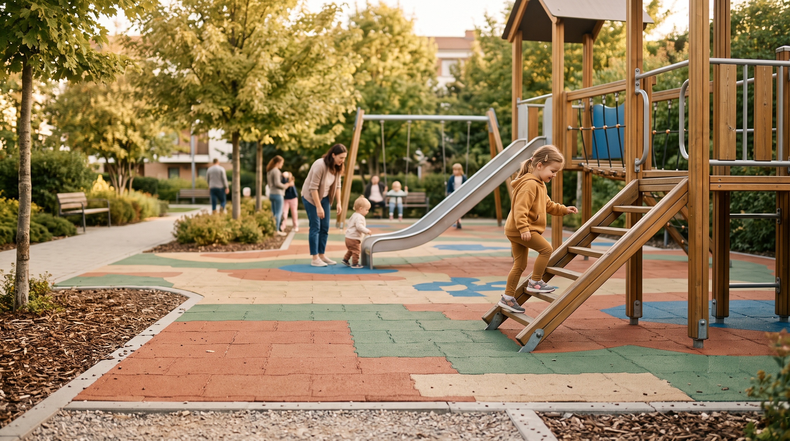 Shock-absorbent playground flooring: which one to choose?