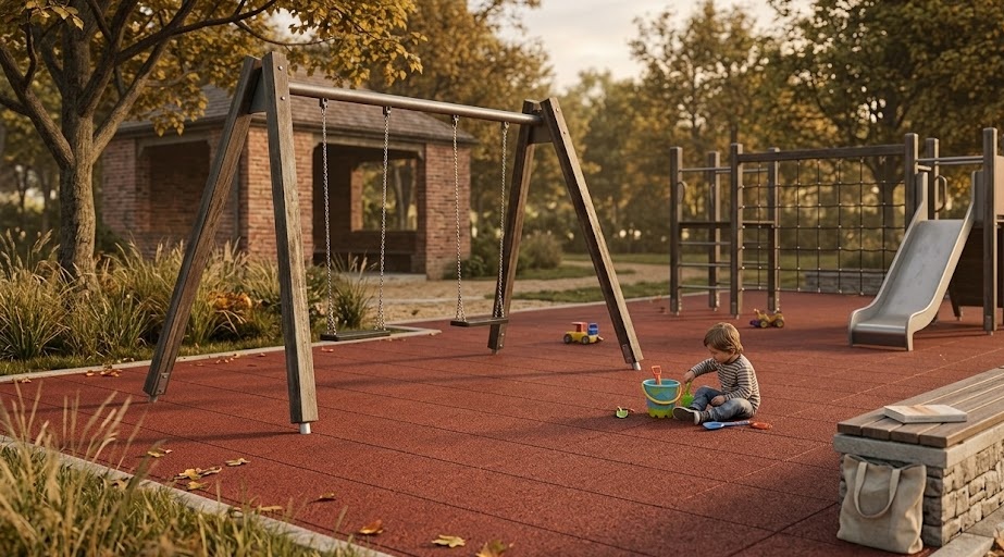 Shock-absorbent outdoor flooring: features, materials, and benefits