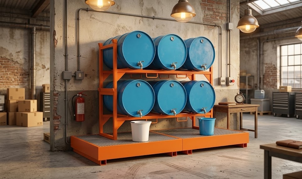 Industrial drum storage: safe and efficient solutions