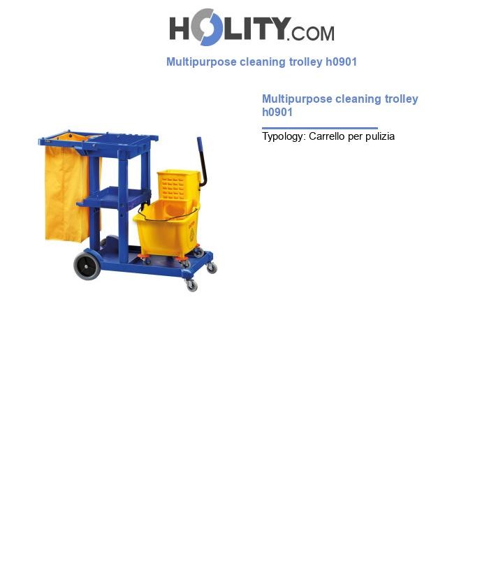 Multipurpose cleaning trolley h0901