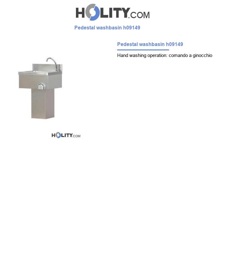Pedestal washbasin h09149