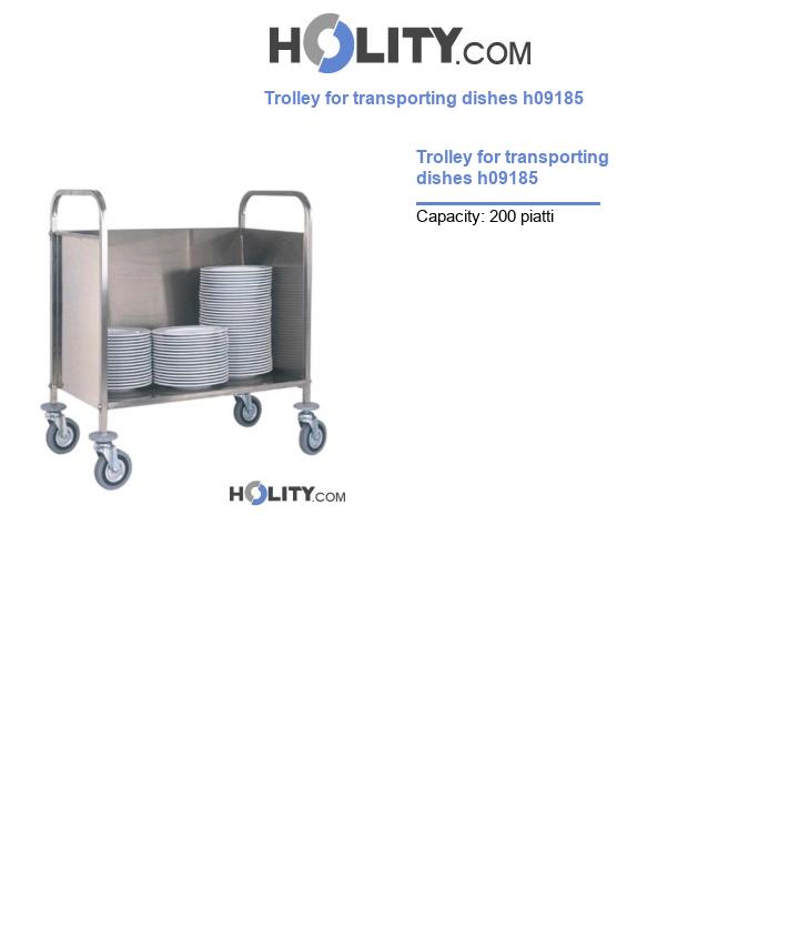 Trolley for transporting dishes h09185
