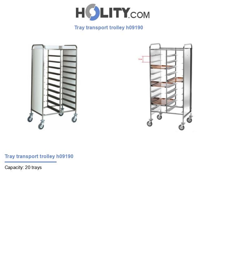Tray transport trolley h09190