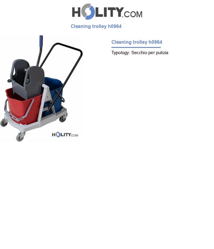 Cleaning trolley h0964