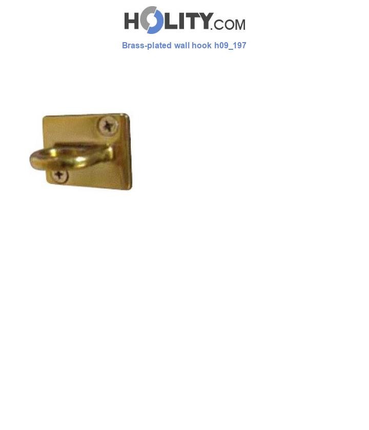 Brass-plated wall hook h09_197