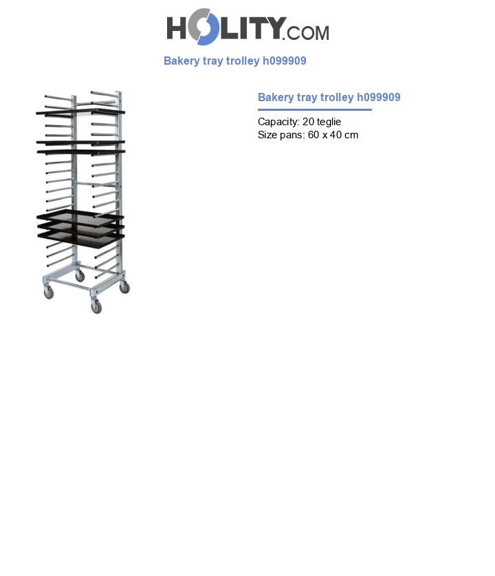 Bakery tray trolley h099909