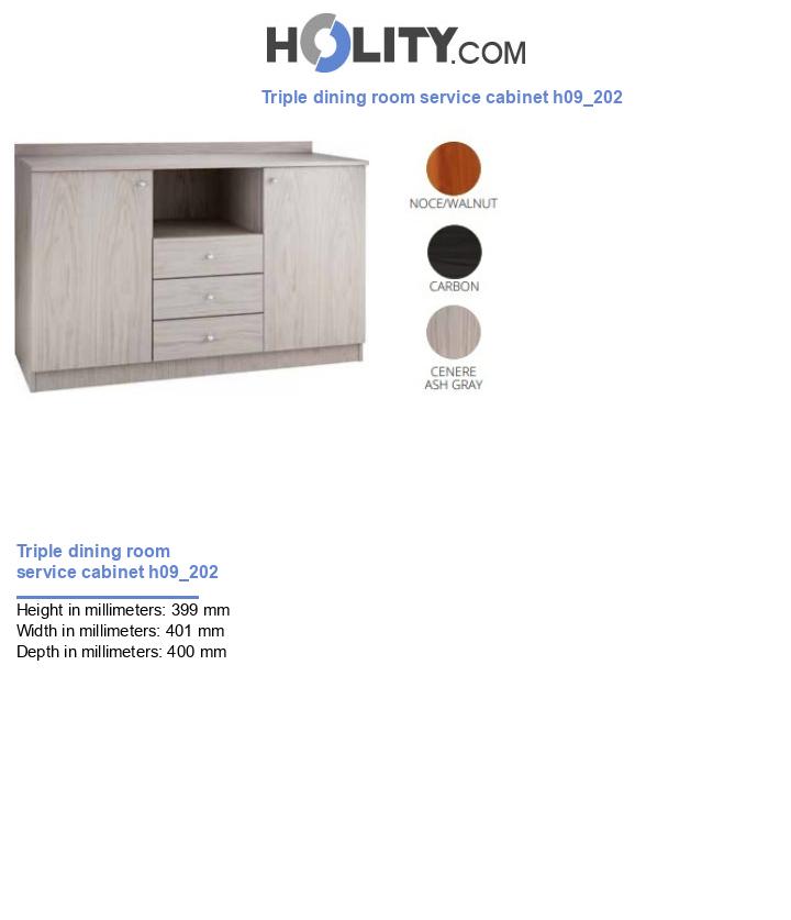 Triple dining room service cabinet h09_202