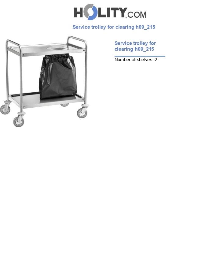 Service trolley for clearing h09_215