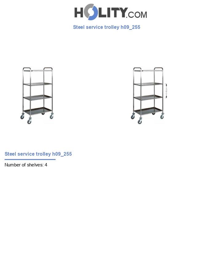 Steel service trolley h09_255