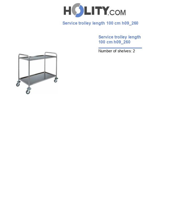 Service trolley length 100 cm h09_260