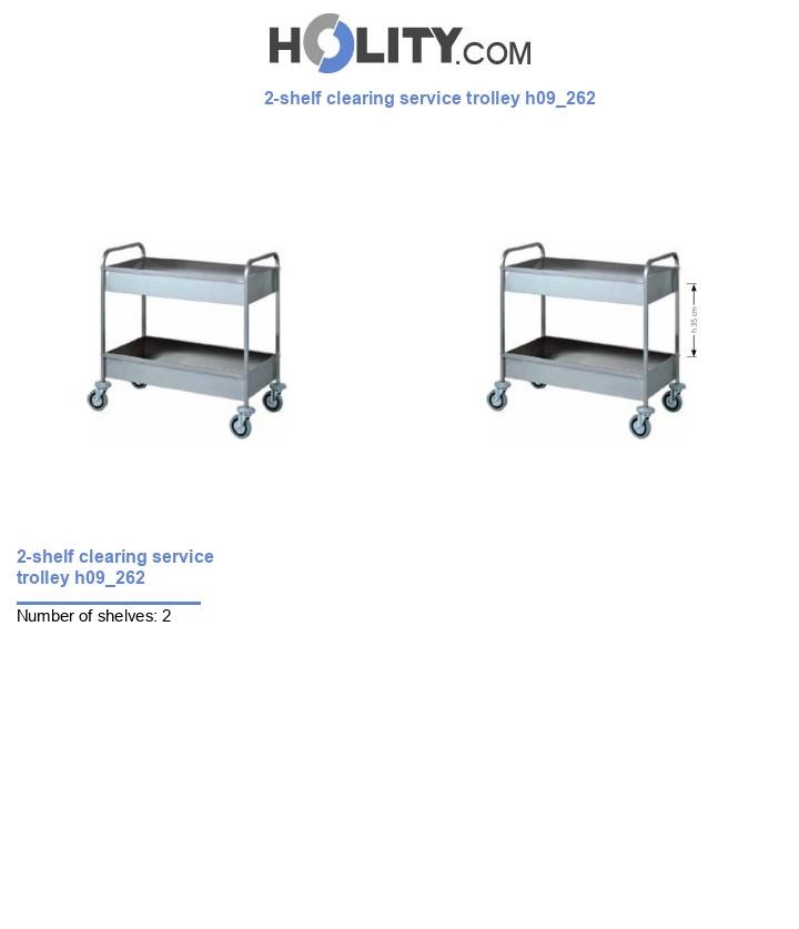 2-shelf clearing service trolley h09_262