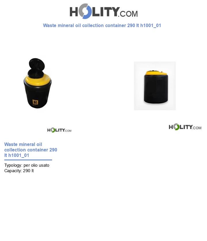 Waste mineral oil collection container 290 lt h1001_01