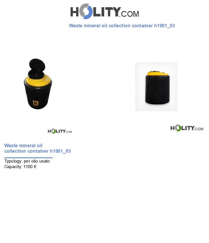 Waste mineral oil collection container h1001_03