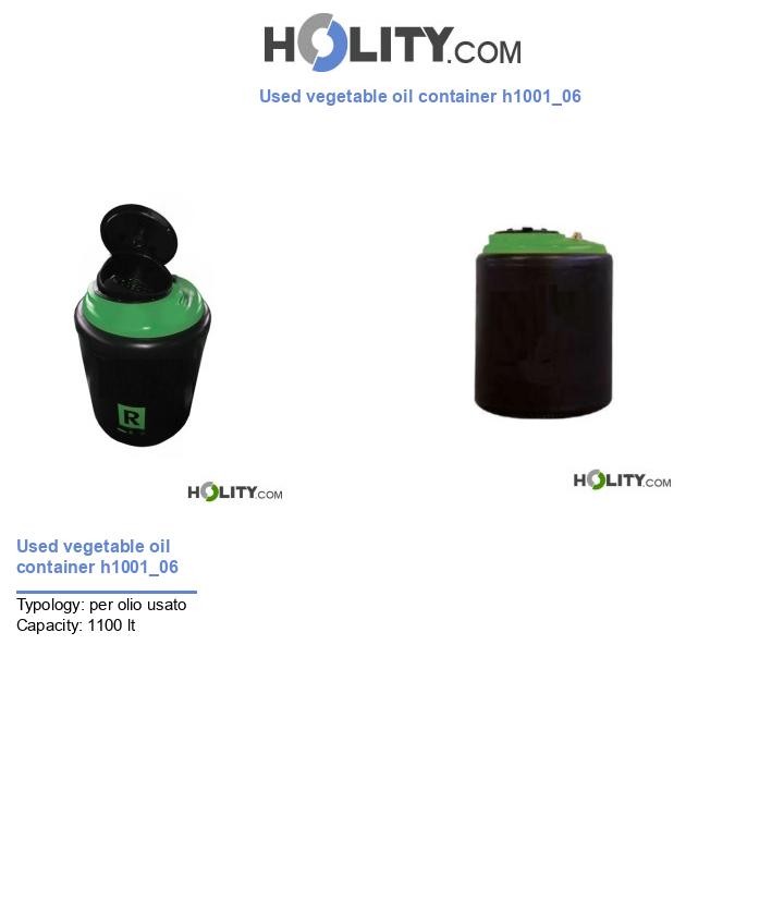 Used vegetable oil container h1001_06
