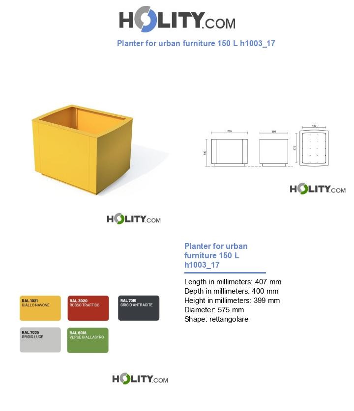 Planter for urban furniture 150 L h1003_17