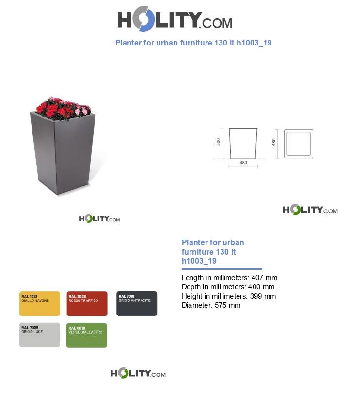 Planter for urban furniture 130 lt h1003_19