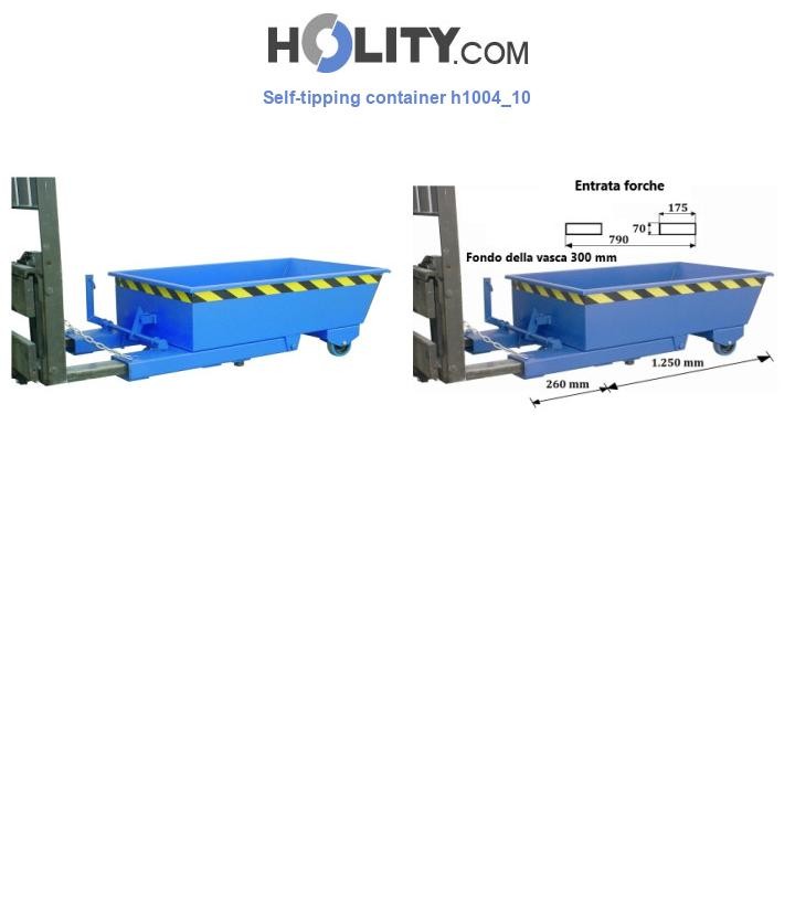 Self-tipping container h1004_10