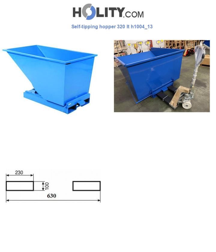 Self-tipping hopper 320 lt h1004_13