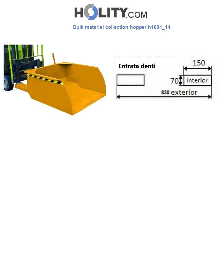 Bulk material collection hopper h1004_14