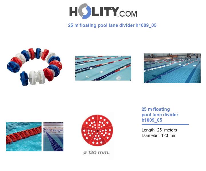 25 m floating pool lane divider h1009_05