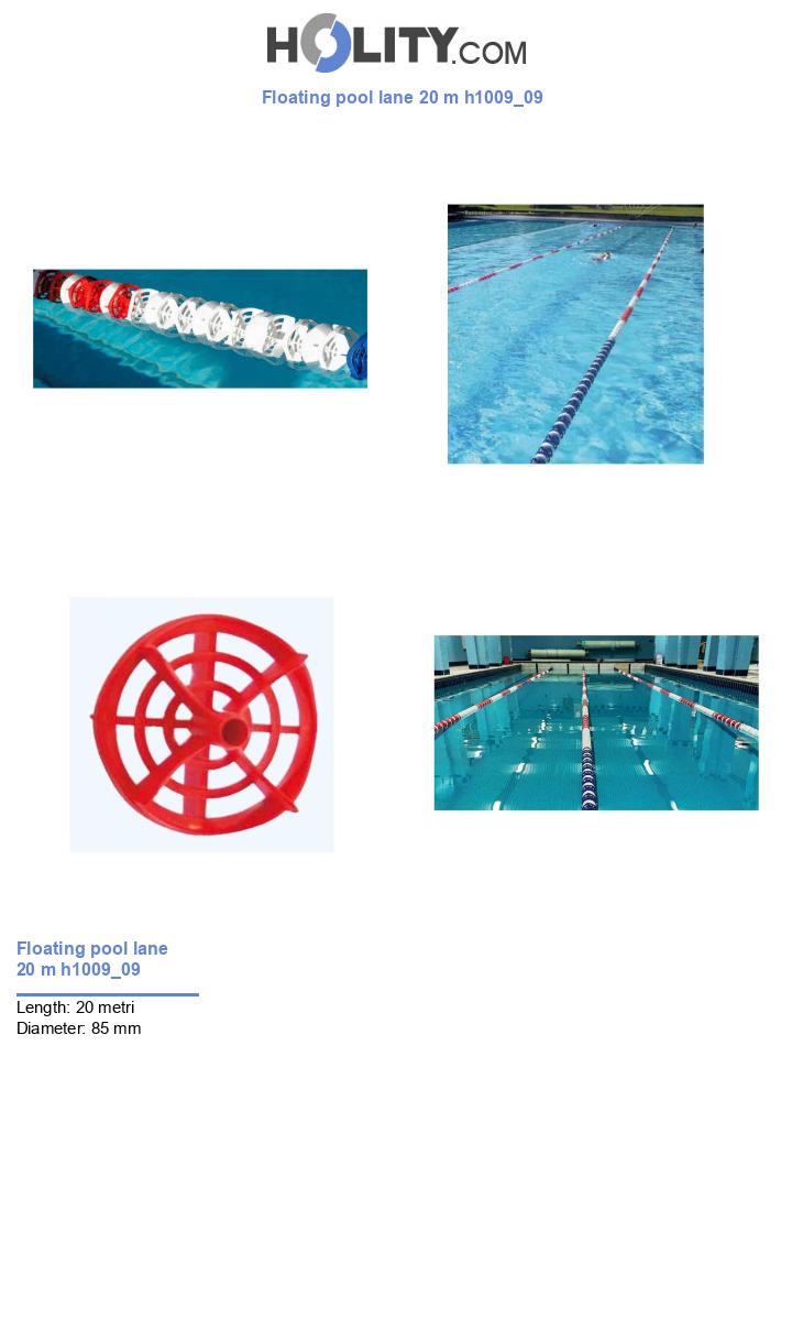 Floating pool lane 20 m h1009_09