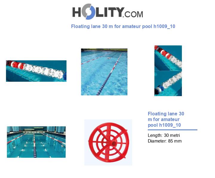 Floating lane 30 m for amateur pool h1009_10