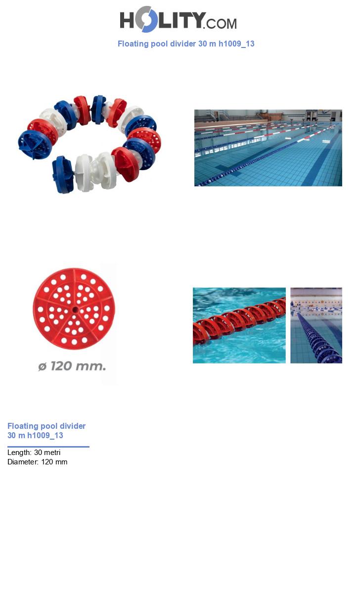 Floating pool divider 30 m h1009_13