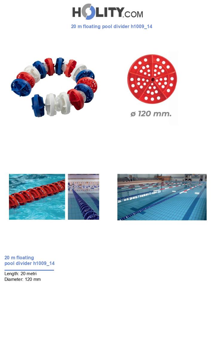 20 m floating pool divider h1009_14
