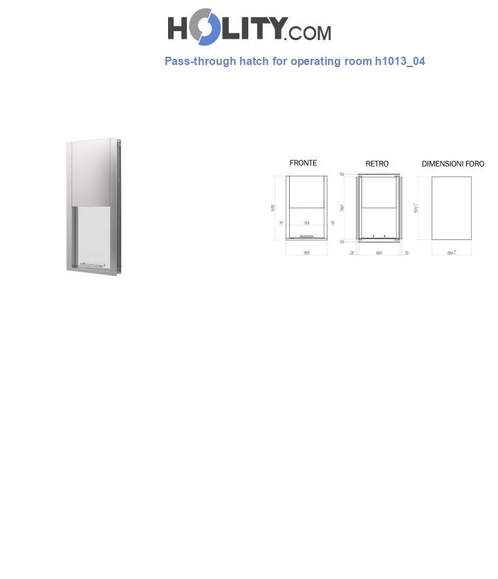 Pass-through hatch for operating room h1013_04