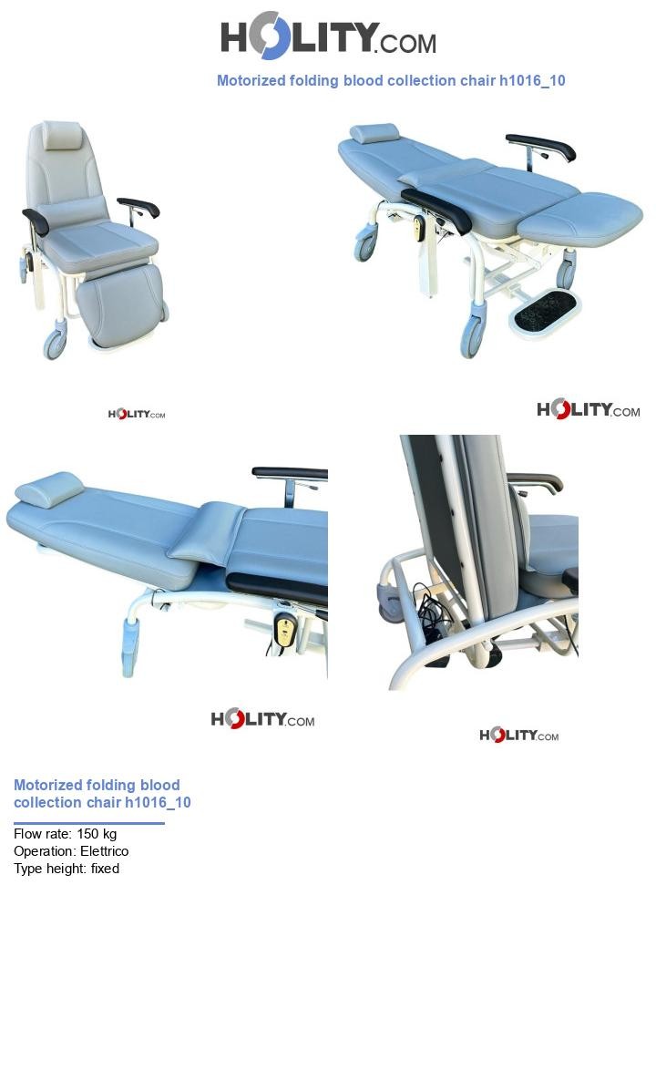 Motorized folding blood collection chair h1016_10