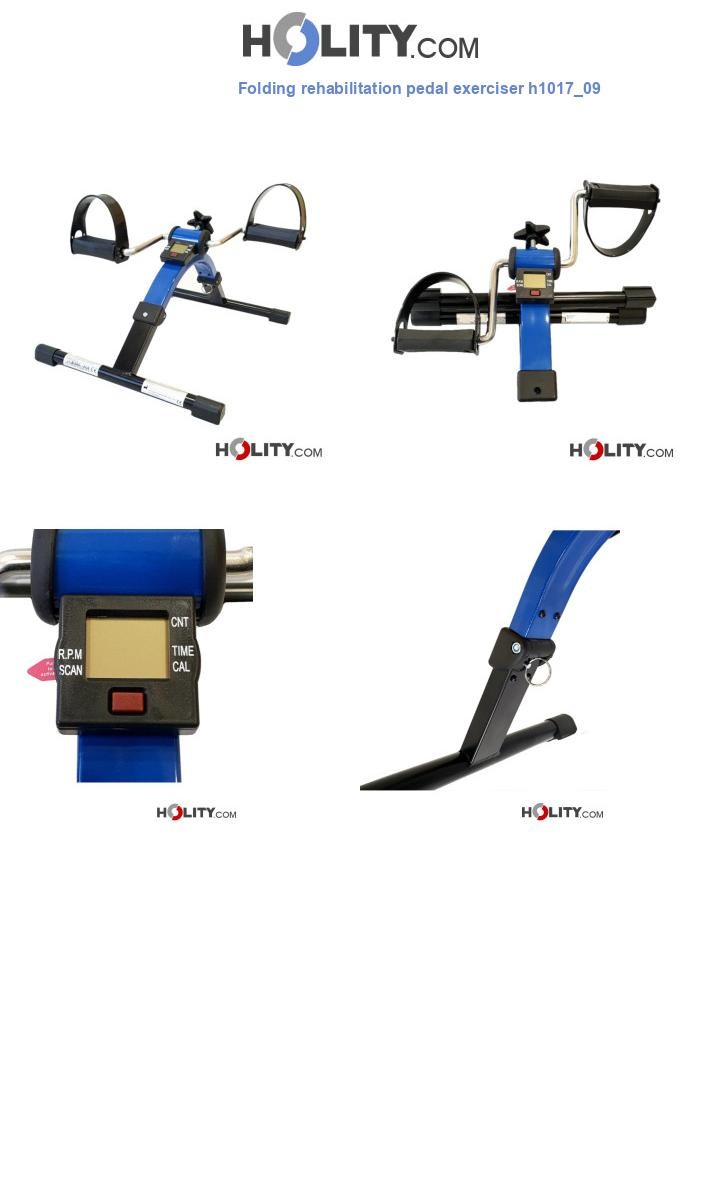 Folding rehabilitation pedal exerciser h1017_09