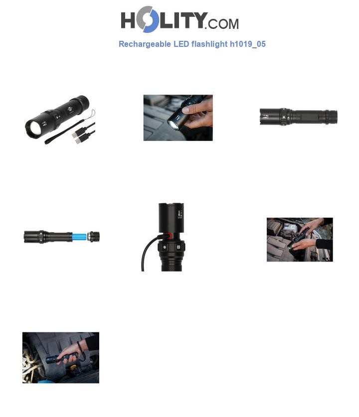 Rechargeable LED flashlight h1019_05