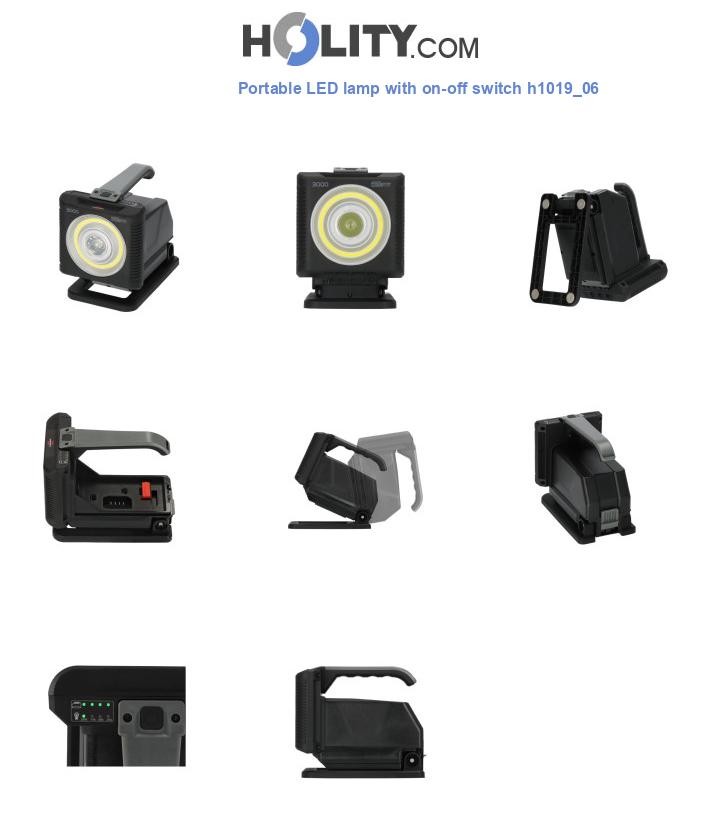 Portable LED lamp with on-off switch h1019_06