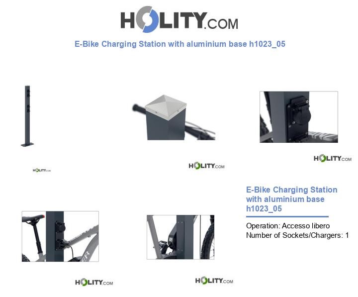 E-Bike Charging Station with aluminium base h1023_05