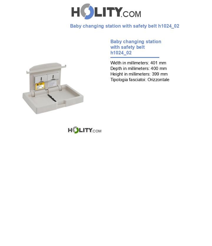 Baby changing station with safety belt h1024_02