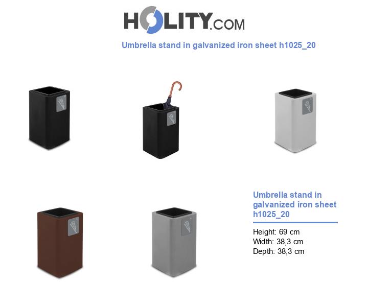 Umbrella stand in galvanized iron sheet h1025_20