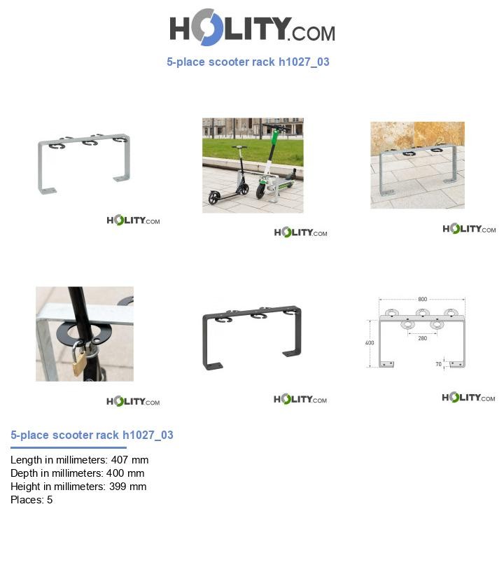 5-place scooter rack h1027_03