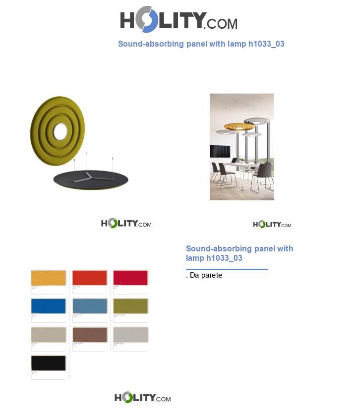 Sound-absorbing panel with lamp h1033_03