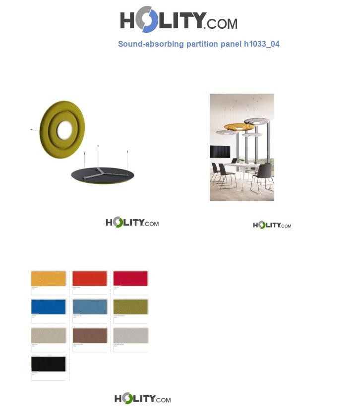 Sound-absorbing partition panel h1033_04