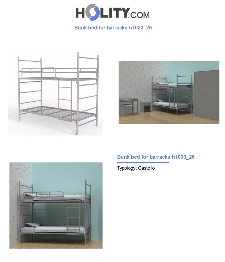 Bunk bed for barracks h1033_26