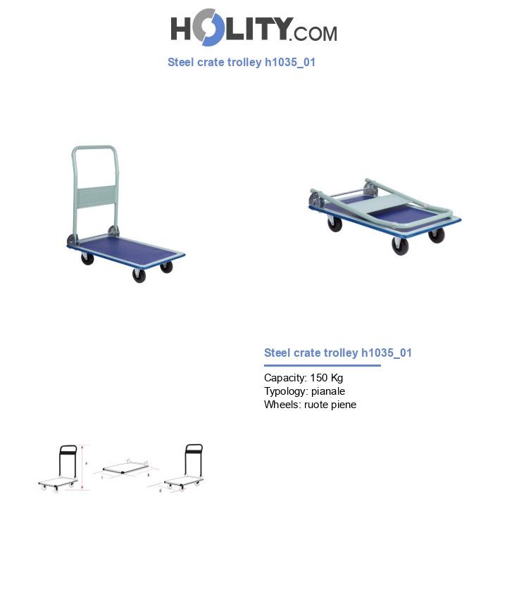 Steel crate trolley h1035_01