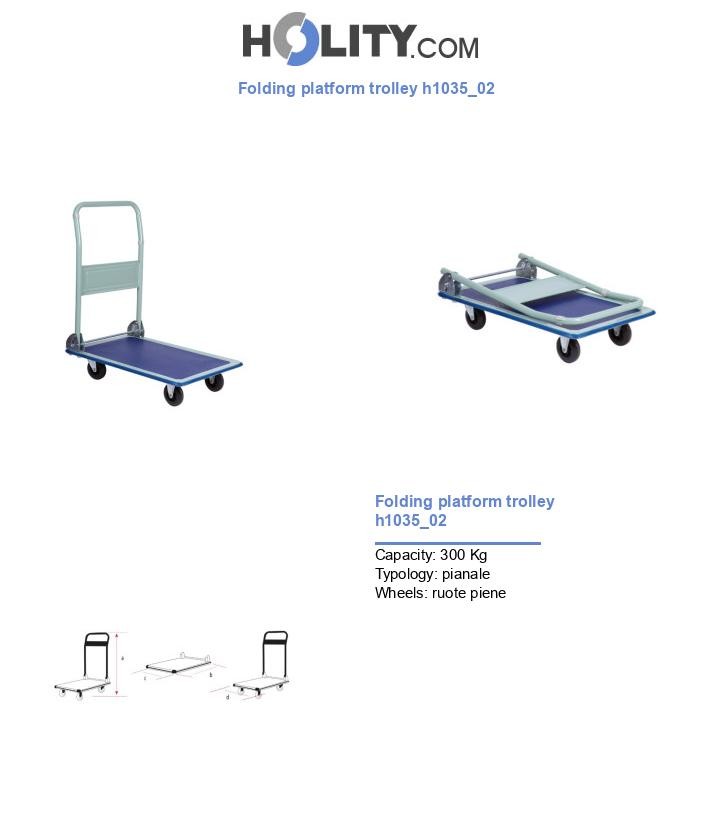 Folding platform trolley h1035_02