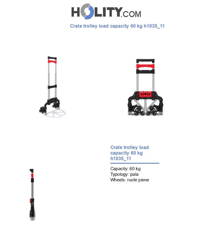 Crate trolley load capacity 60 kg h1035_11