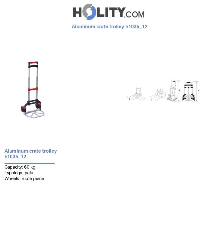 Aluminum crate trolley h1035_12