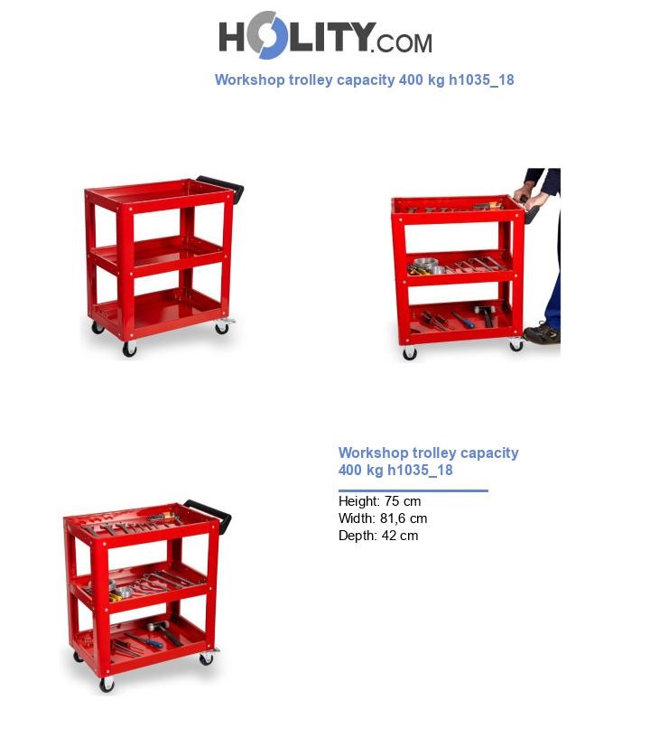 Workshop trolley capacity 400 kg h1035_18