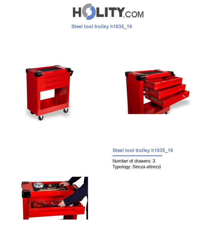 Steel tool trolley h1035_19
