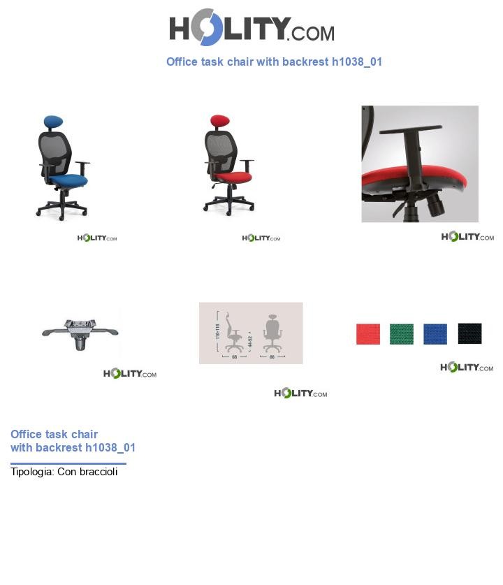 Office task chair with backrest h1038_01